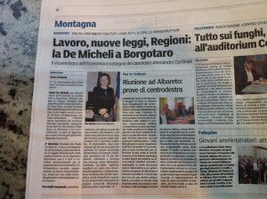 A pagina 18 il resoconto dell'incontro di domenica mattina a Borgo Vak di Taro