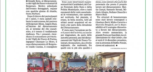 gazzetta di parma_9 dic 2016_vvff santa barbara