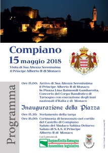 invito principe di monaco a compiano